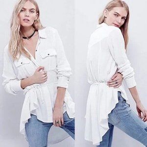 Free People One of the Guys Waffle Tunic Size XS